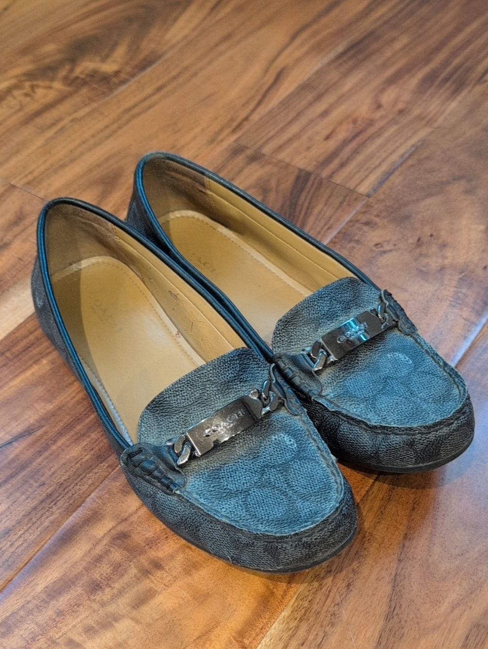 Coach Vintage Slip-On Loafers with Metal Bit